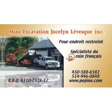 Mini Excavation Jocelyn Lévesque 